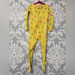 10/$25 • Child of Mine Flamingo Print Zip Footed Sleeper